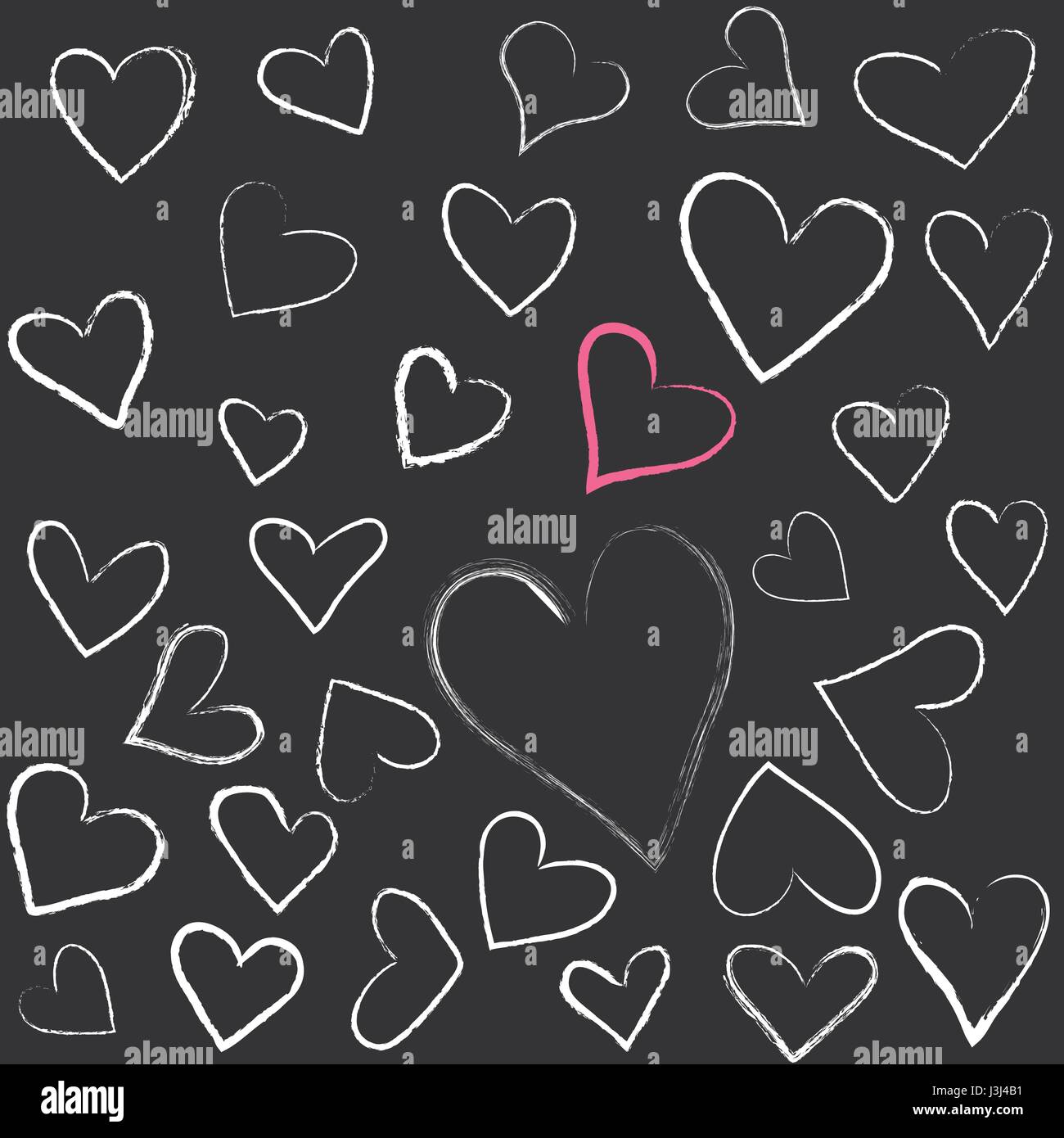 Valentine's Day card, hearts Stock Vector Image & Art - Alamy