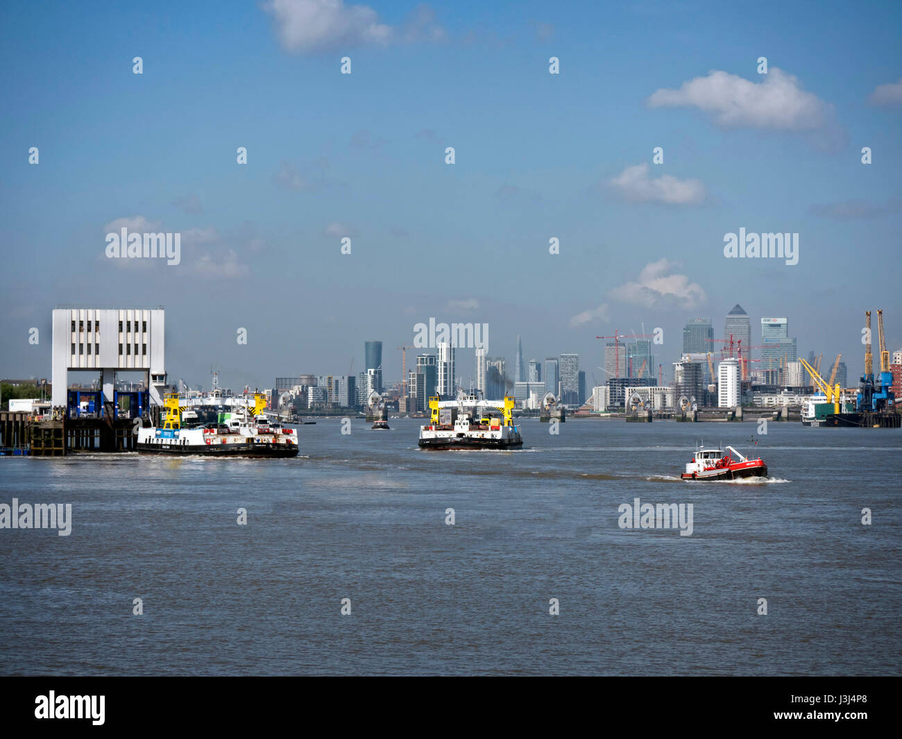 Woolwich Ferry Stock Photo