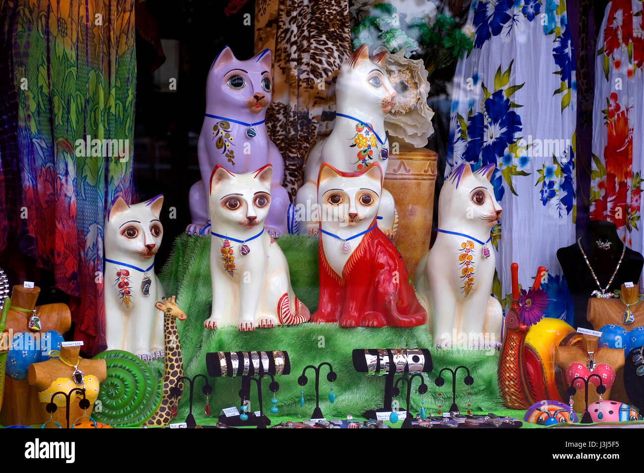 A shop window display in North Conway New Hampshire, Usa Stock Photo