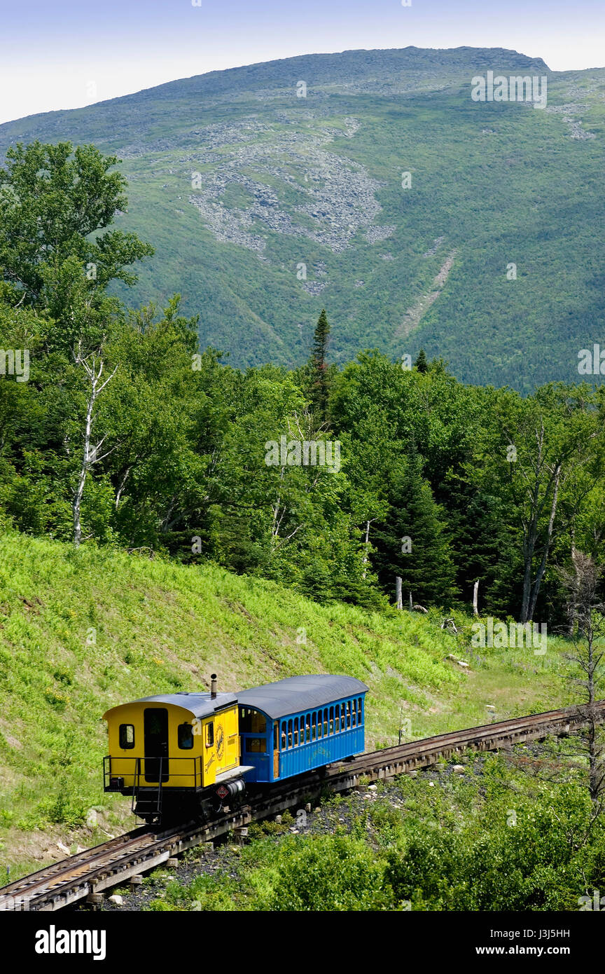 The Cog Railway - Mount Washington, NH Stock Photo