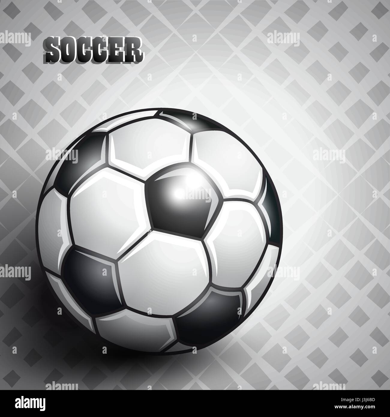 Soccer ball on abstract gray background Stock Vector Image & Art - Alamy