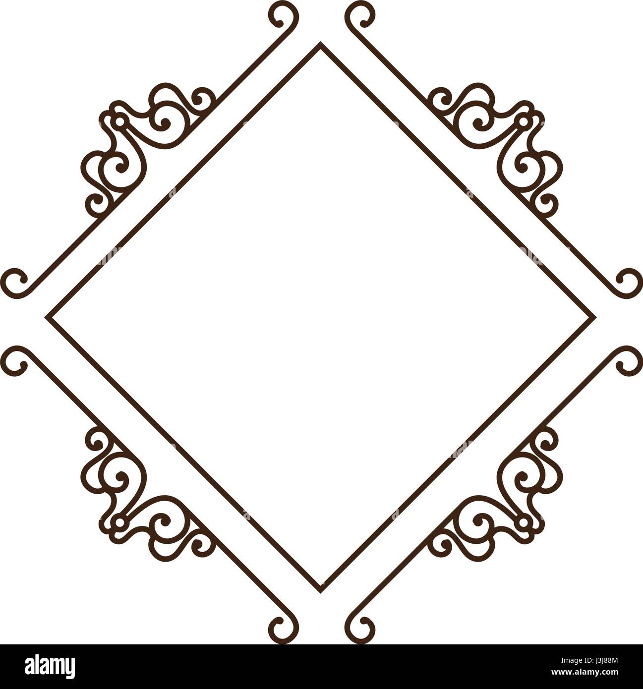 vintage frame icon Stock Vector Image & Art - Alamy