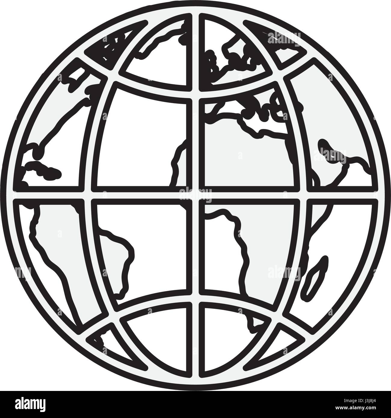 World earth isolated Stock Vector Image & Art - Alamy