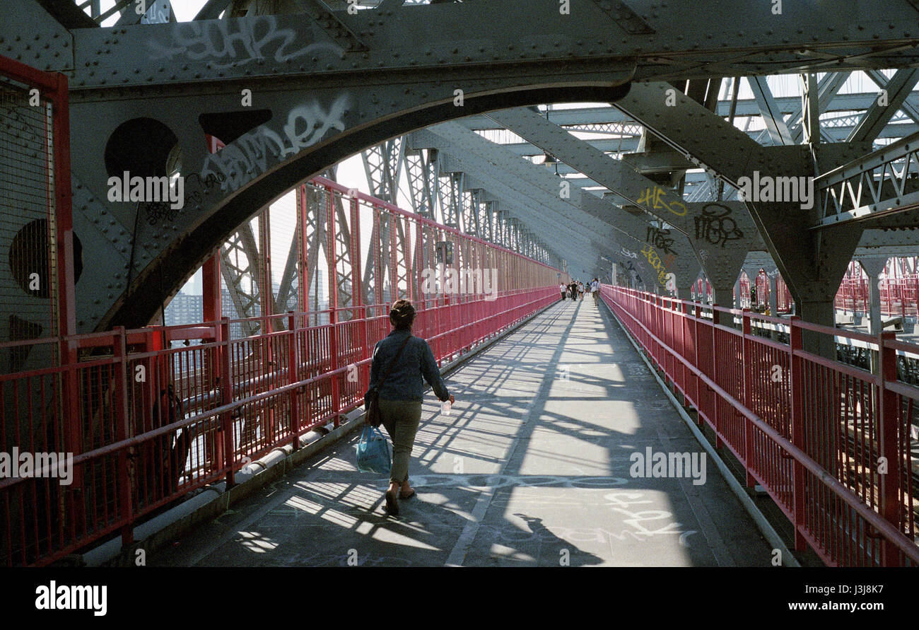 Williamsburg Bridge - New York City Stock Photo