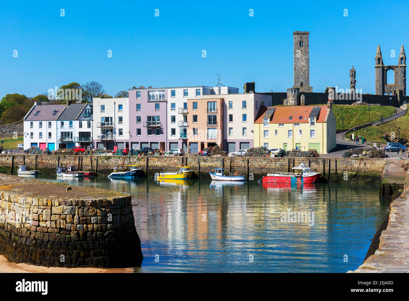 Harbour at St Andrews, Fife, Scotland Stock Photo