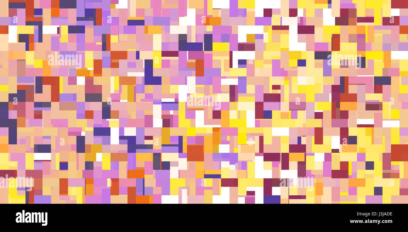 Geometric Background Pattern Seamless Square Pixel Art Stock Photo