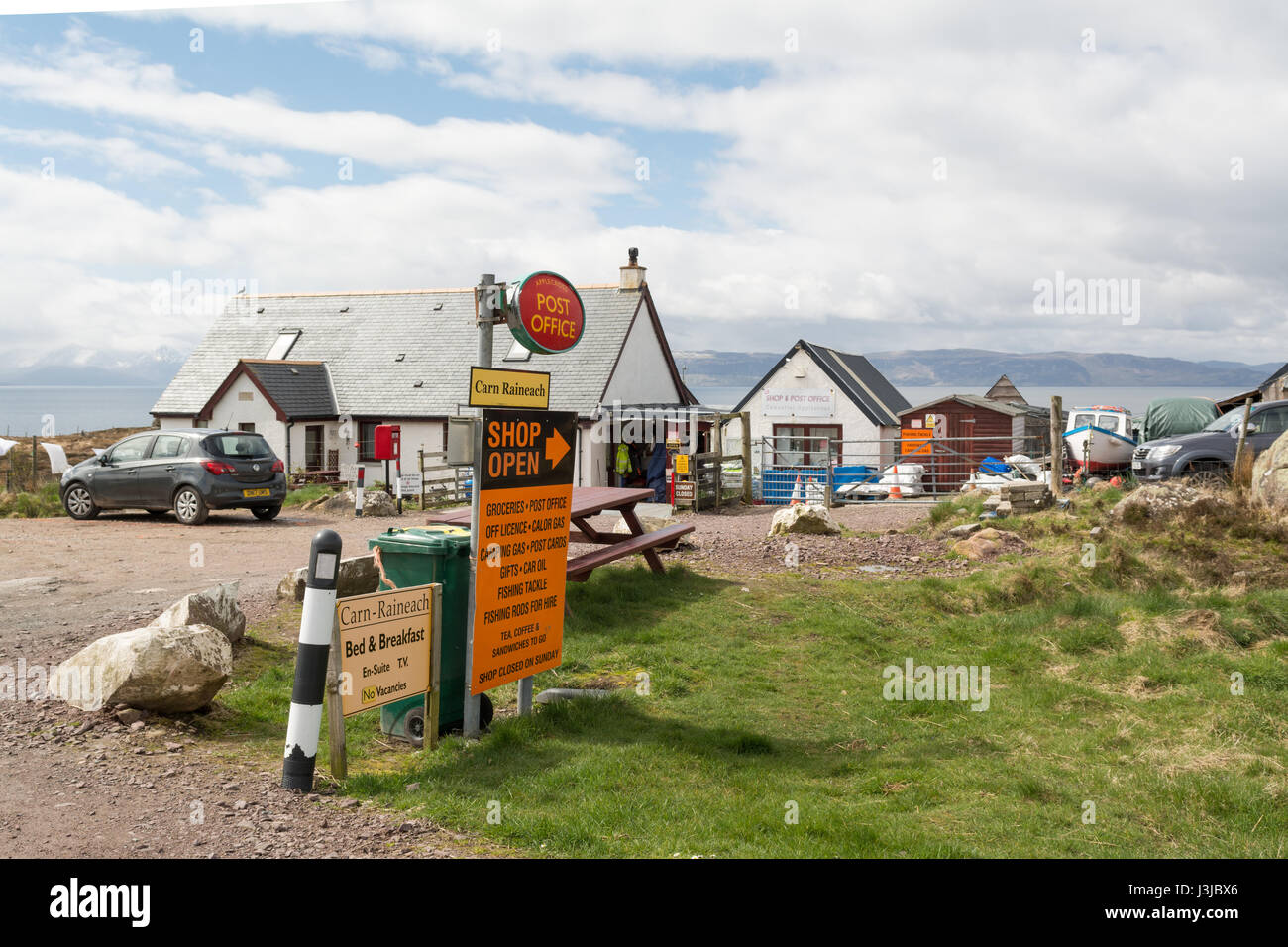 Applecross village shop and post office, Applecross, Applecross Peninsula, Wester Ross, Scotland, UK Stock Photo