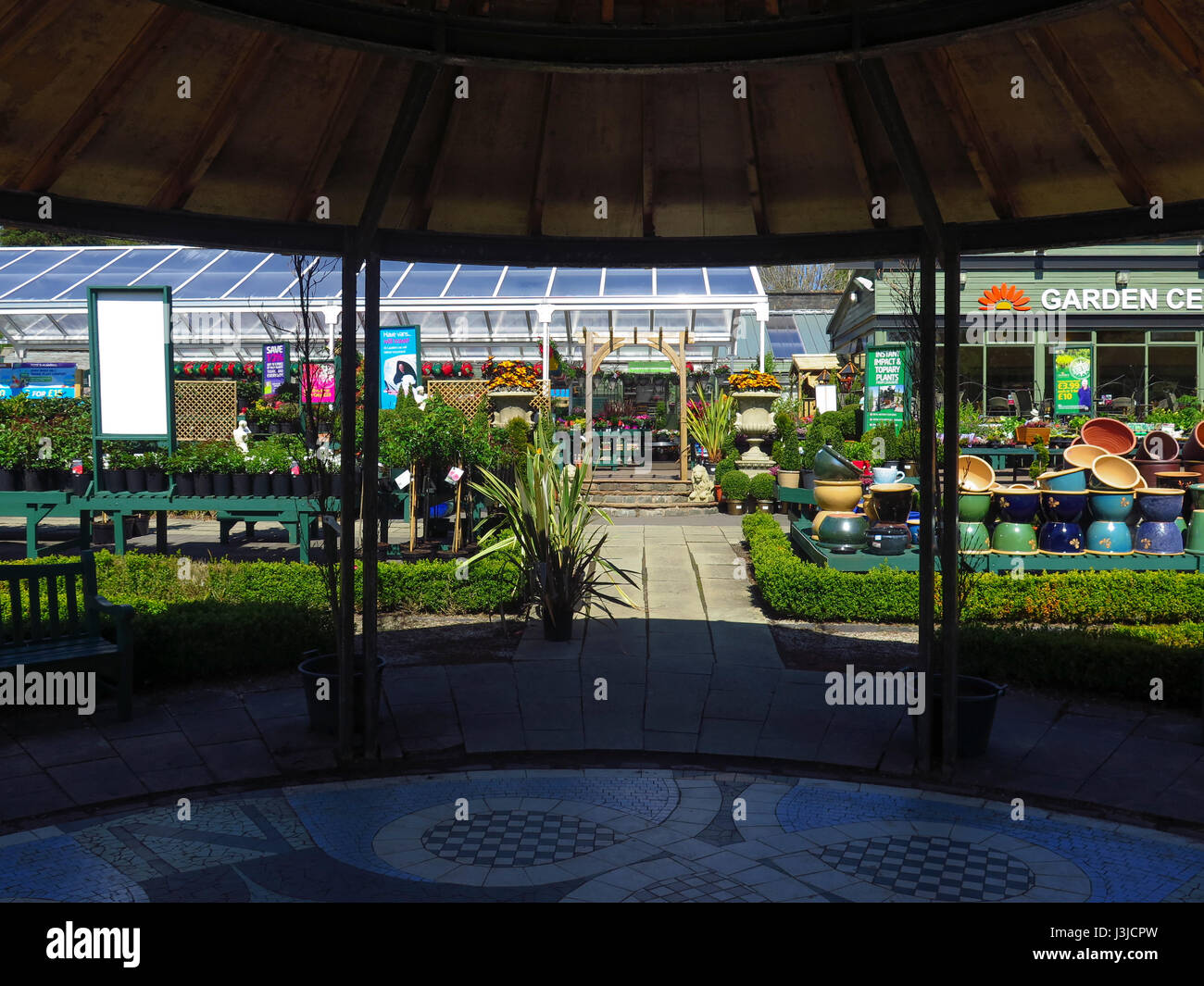 Formal garden and garden centre Mugdock Country Park Milngavie Glasgow