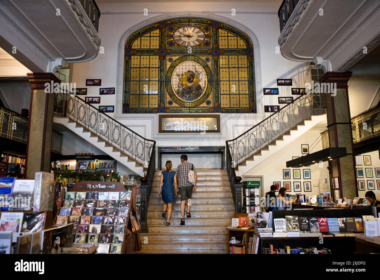 Puro Verso library in the old town of Montevideo, Uruguay. Stock Photo