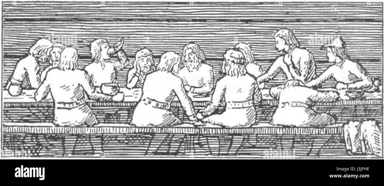 Viking men drawing Black and White Stock Photos & Images - Alamy