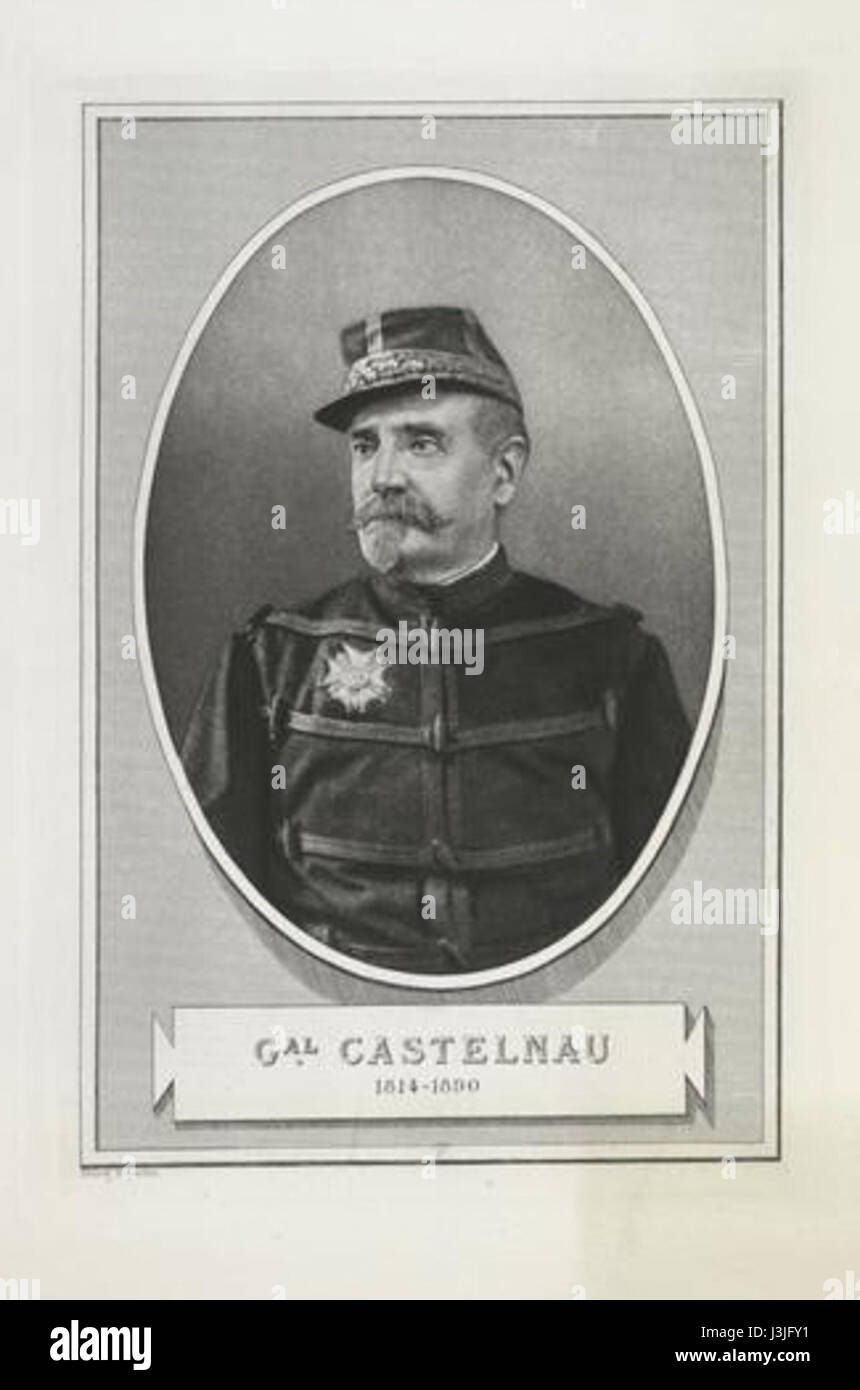 Henri Pierre Abdon Castelnau   General Adjudant Napoleon III Stock Photo