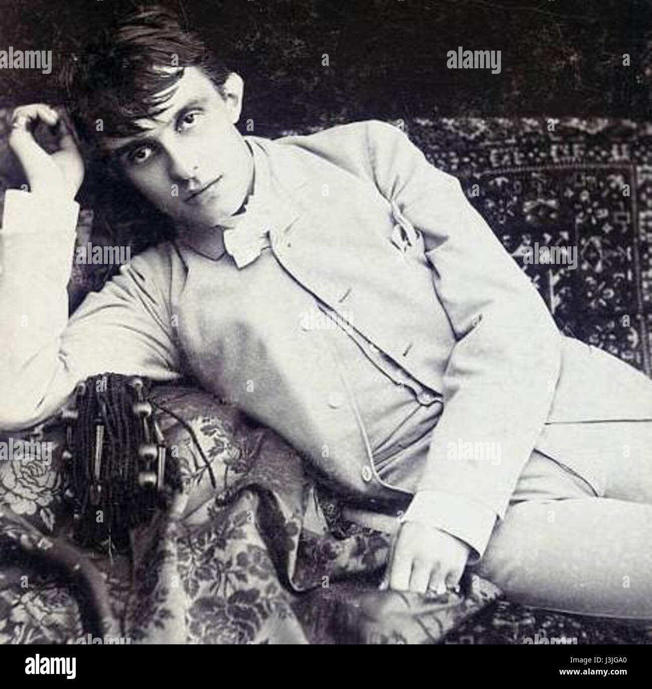 Herman Bang reclining Stock Photo Alamy