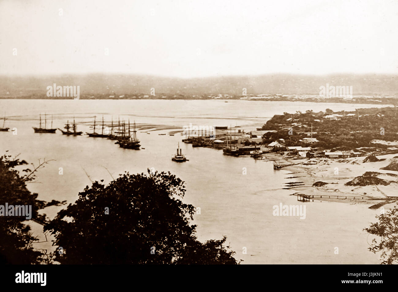 Natal Harbour, South Africa - early 1900s Stock Photo