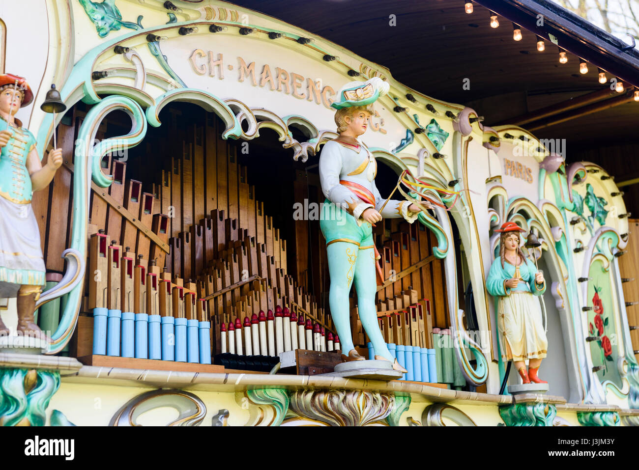 Automated fairground organ built by Charles Marenghi & Cie in the early 20th century Stock Photo