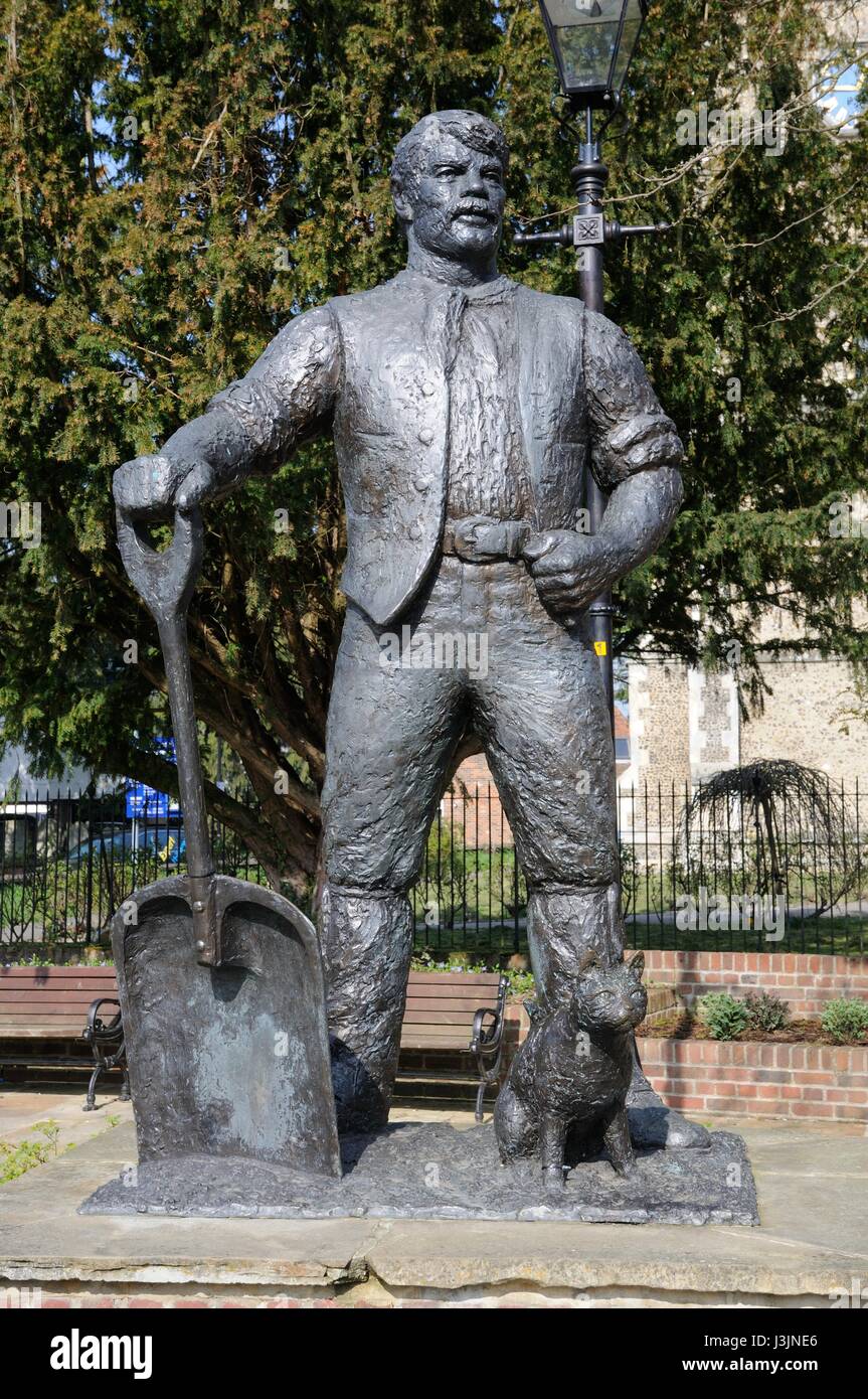 Maltmaker Statue, , Ware, Hertfordshire. In Ware Memorial Gardens