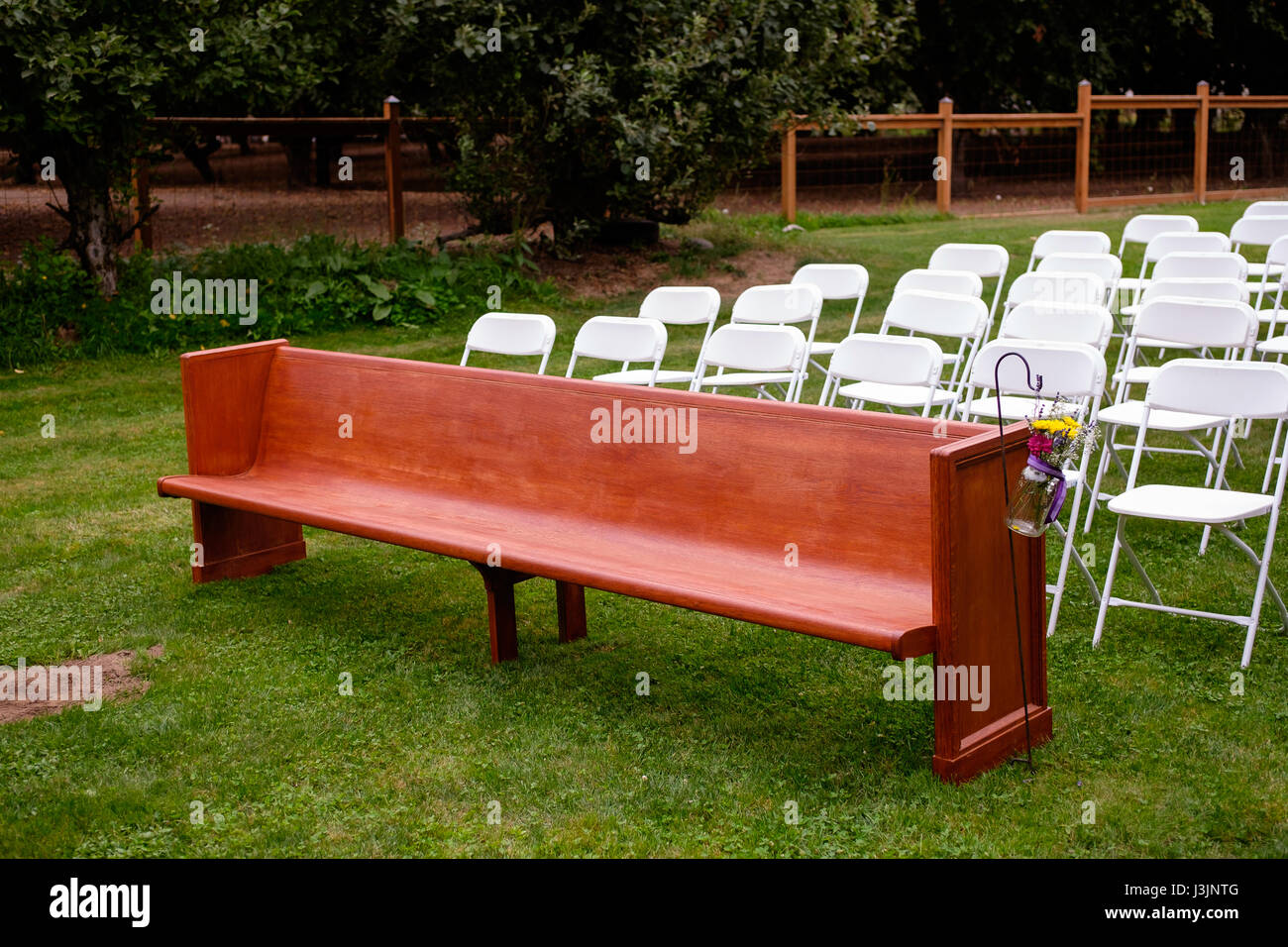 Wedding Venue Chairs and Ceremony Seating Stock Photo Alamy