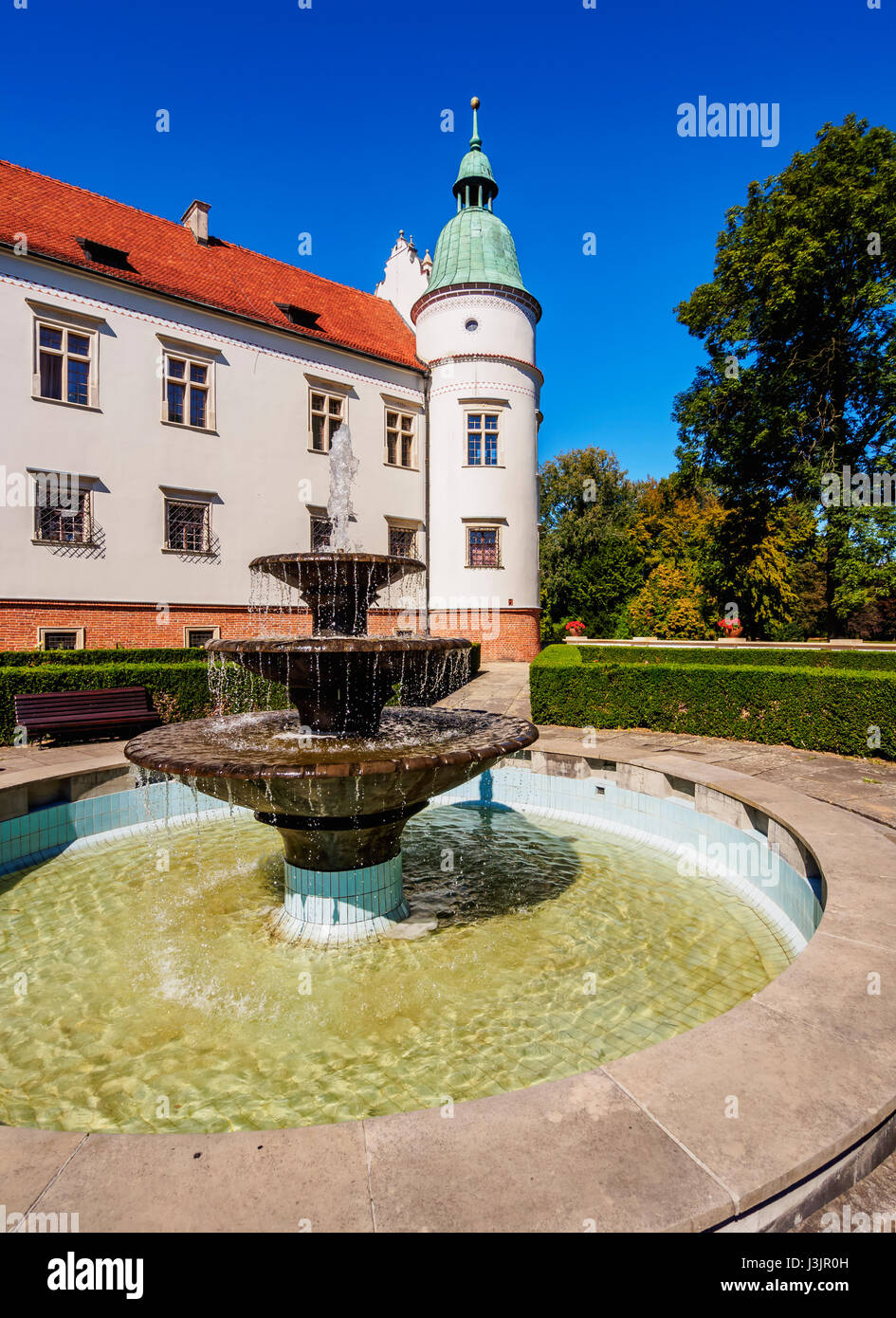 Poland, Subcarpathian Voivodeship, Baranow Sandomierski Castle Stock Photo
