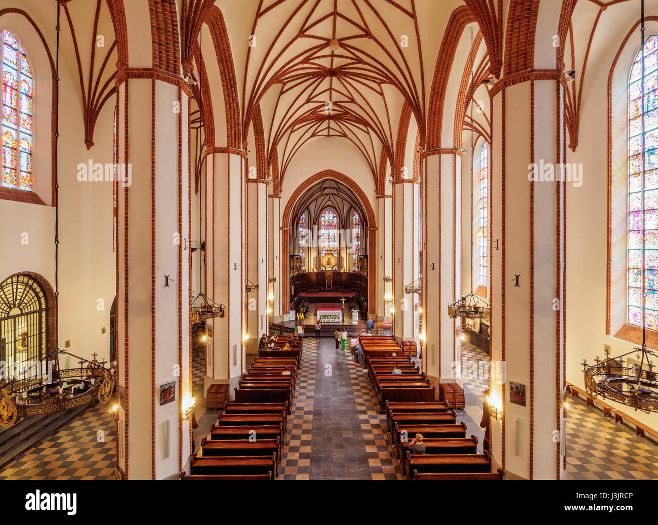 Poland, Masovian Voivodeship, Warsaw, Old Town, Interior view of the St. John's Archcathedral Stock Photo