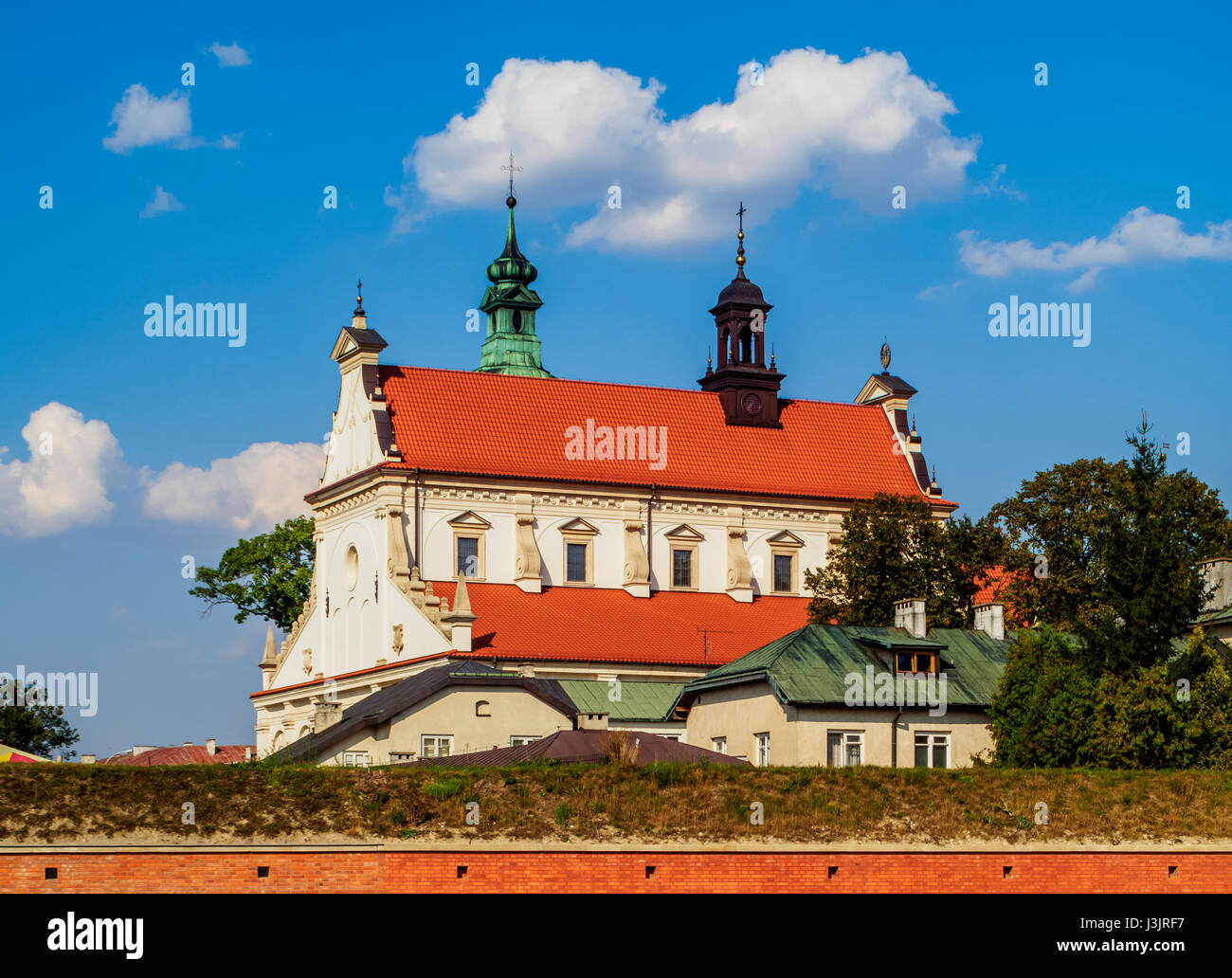 Poland, Lublin Voivodeship, Zamosc, Old Town, Cathedral Stock Photo