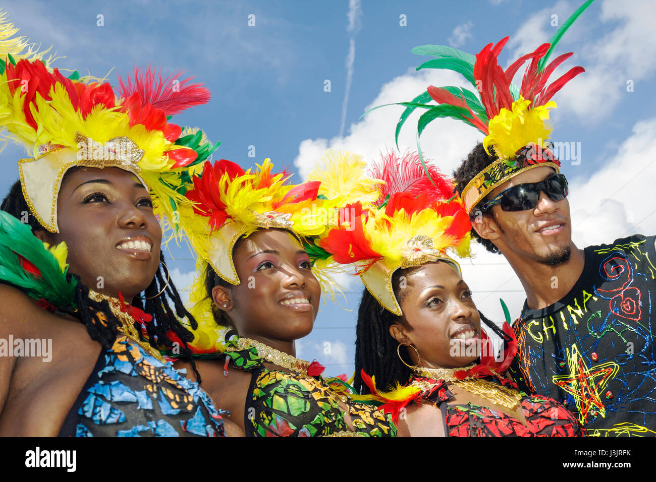 Miami Florida,NE Second 2nd Avenue,Miami Caribbean Carnival,colorful