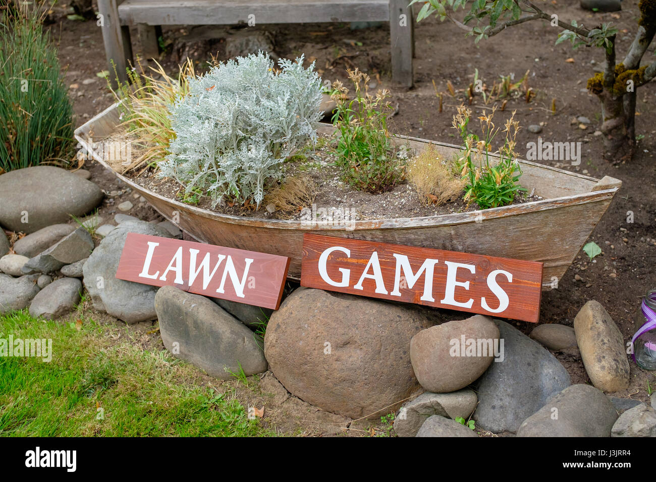 Wedding Reception Lawn Games Stock Photo 139940728 Alamy