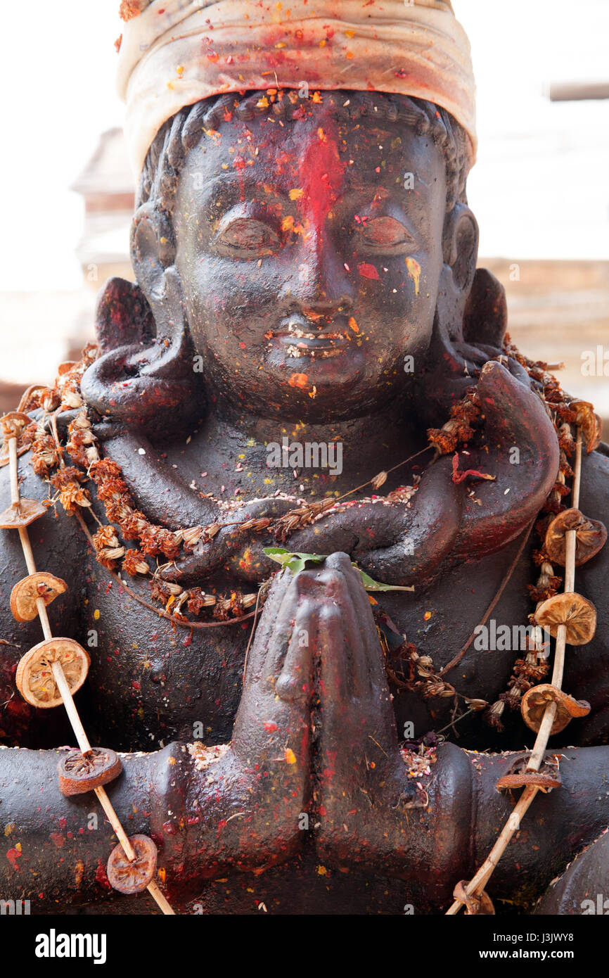 Hindu God Statue Kathmandu Nepal High Resolution Stock Photography and