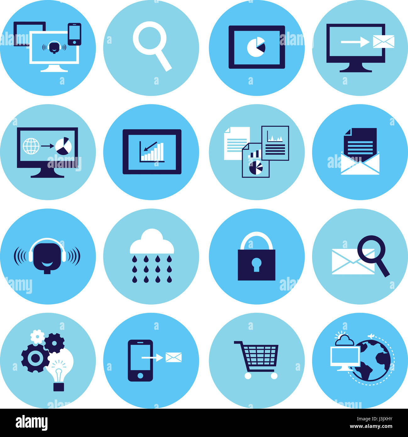 Computer icons hi-res stock photography and images - Alamy