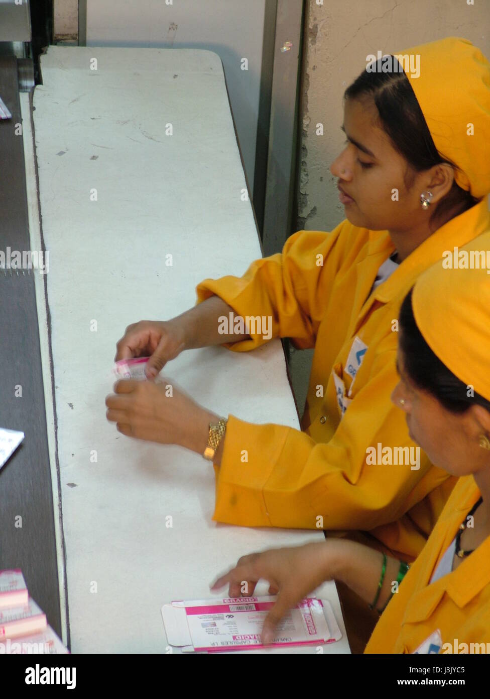 Tablets Testing Packing Unit. Health Industry, Pharmaceuticals Manufacturing Unit. (Copyright © Saji Maramon) Stock Photo