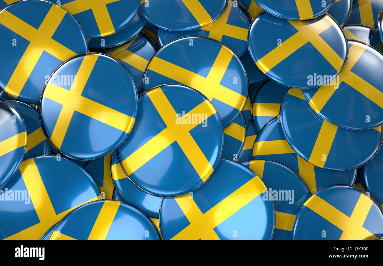 thumbnail image 2 of Sweden Flag Pin Badge – Collectible Button For Backpacks, Hats & Jackets 2 of 3