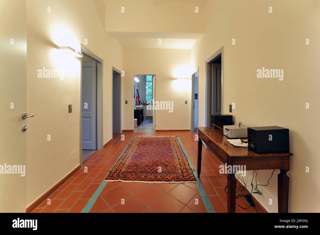 Living room interior design nobody Stock Photo - Alamy