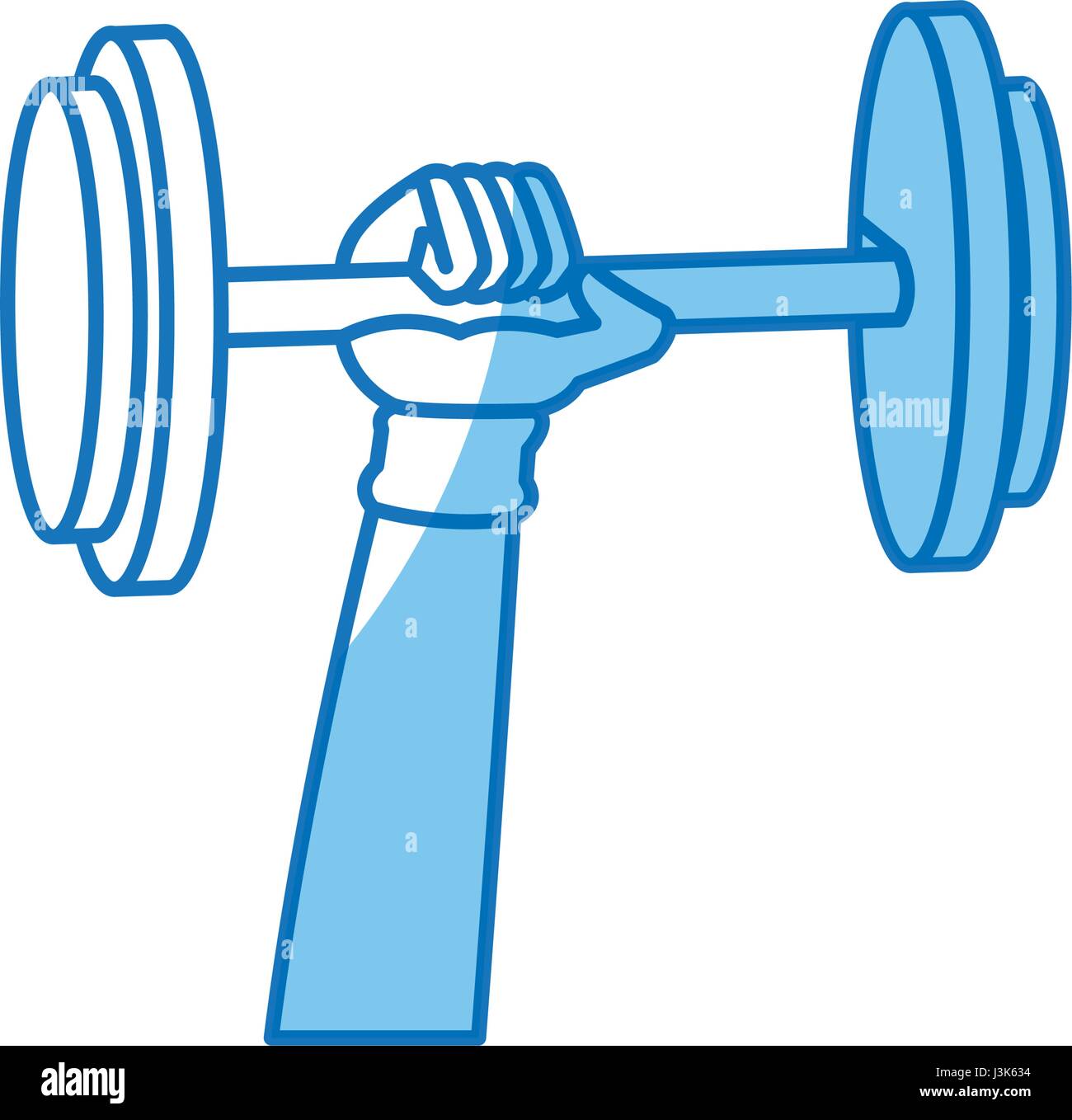 hand holding dumbbell gym concept design graphic Stock Vector Image ...
