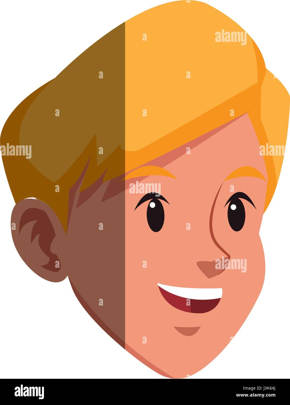 cartoon boy head sport design graphic Stock Vector Image & Art Alamy