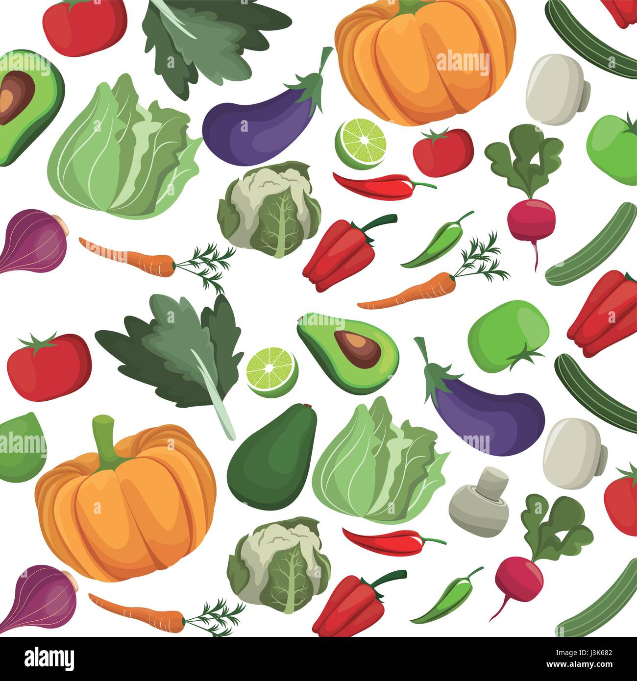 vegetables fresh nutrition harvest food Stock Vector Image & Art Alamy