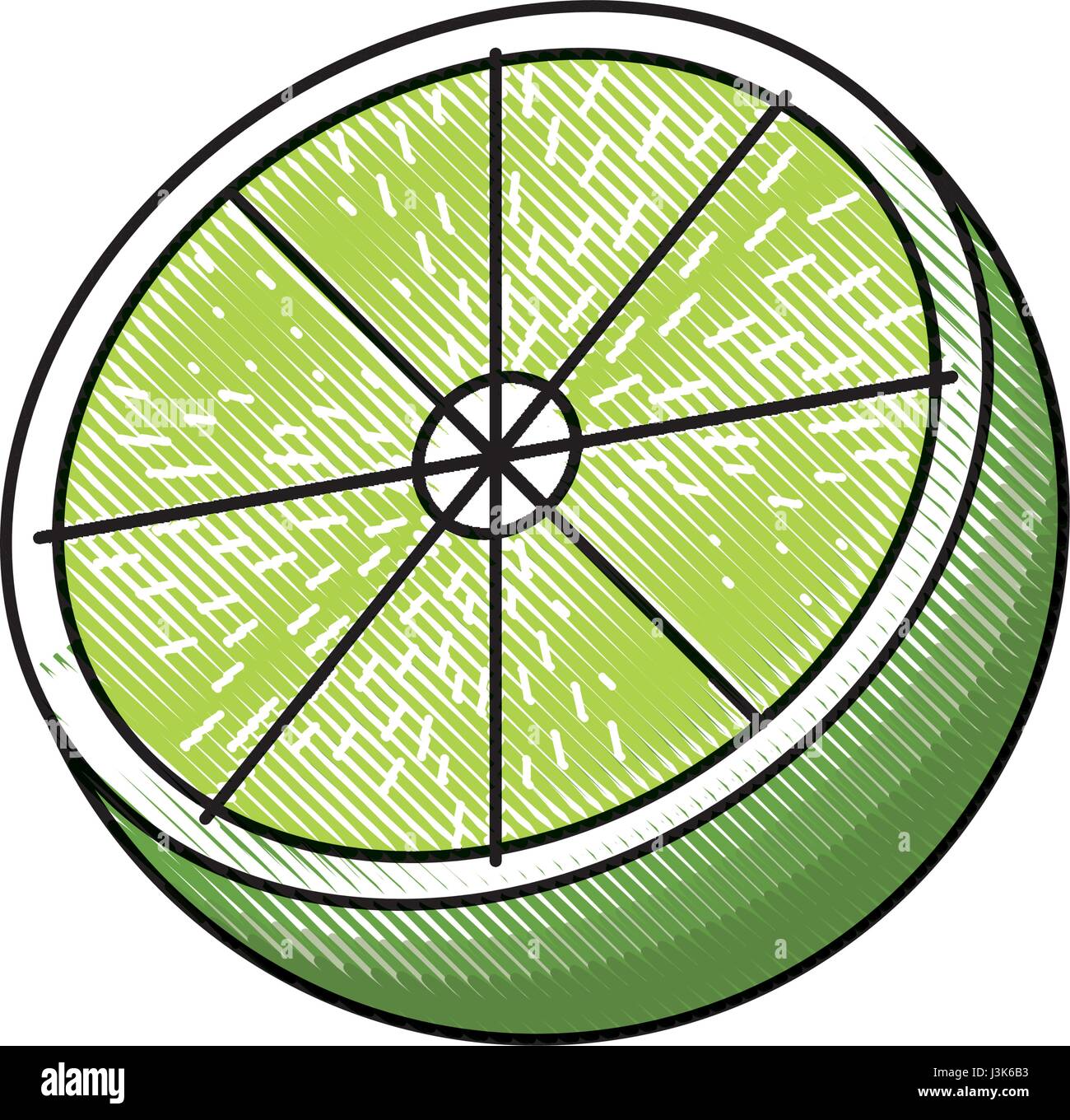 draw slice lemon citrus fruit fresh Stock Vector Image & Art Alamy