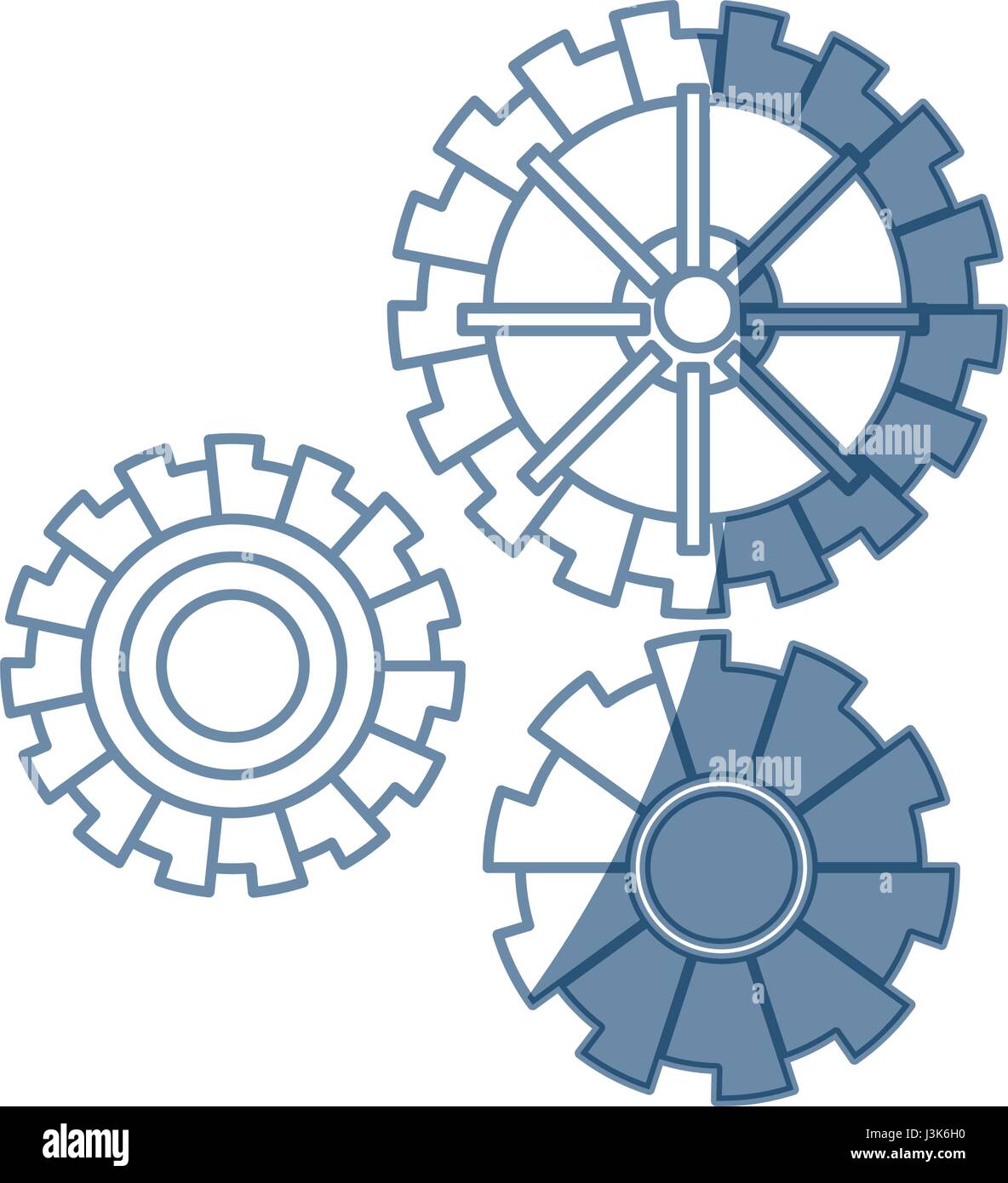 gear work mechanical cooperation image Stock Vector Image & Art - Alamy