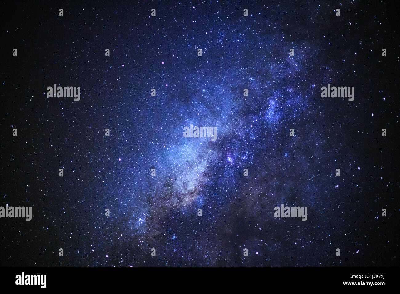 Close-up of Milky way galaxy with stars and space dust in the universe ...