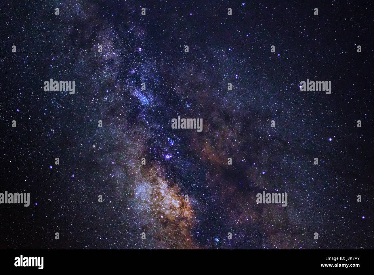 The center of the milky way galaxy Stock Photo