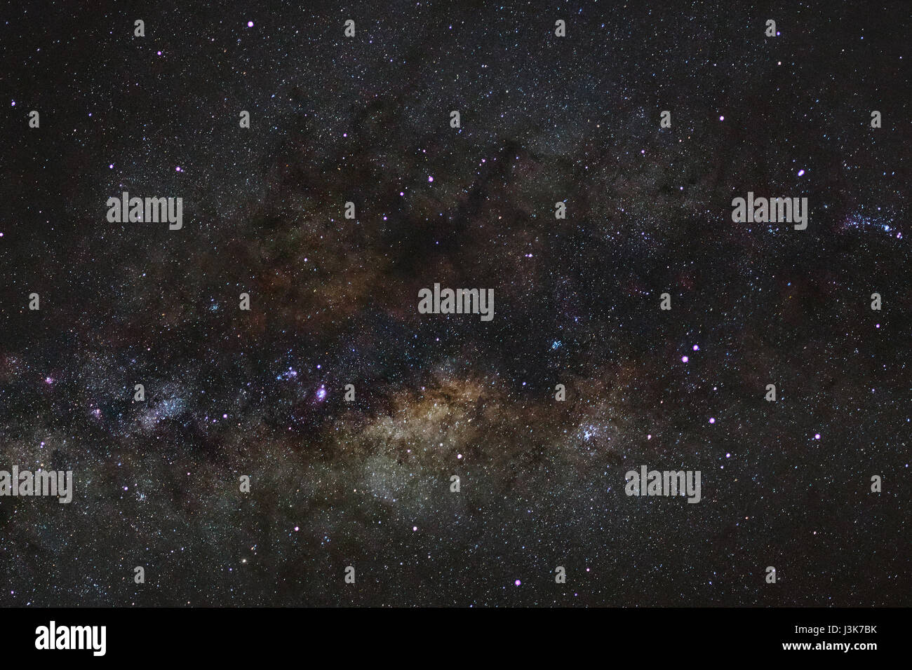 Close up Milky way galaxy with stars and space dust in the universe ...