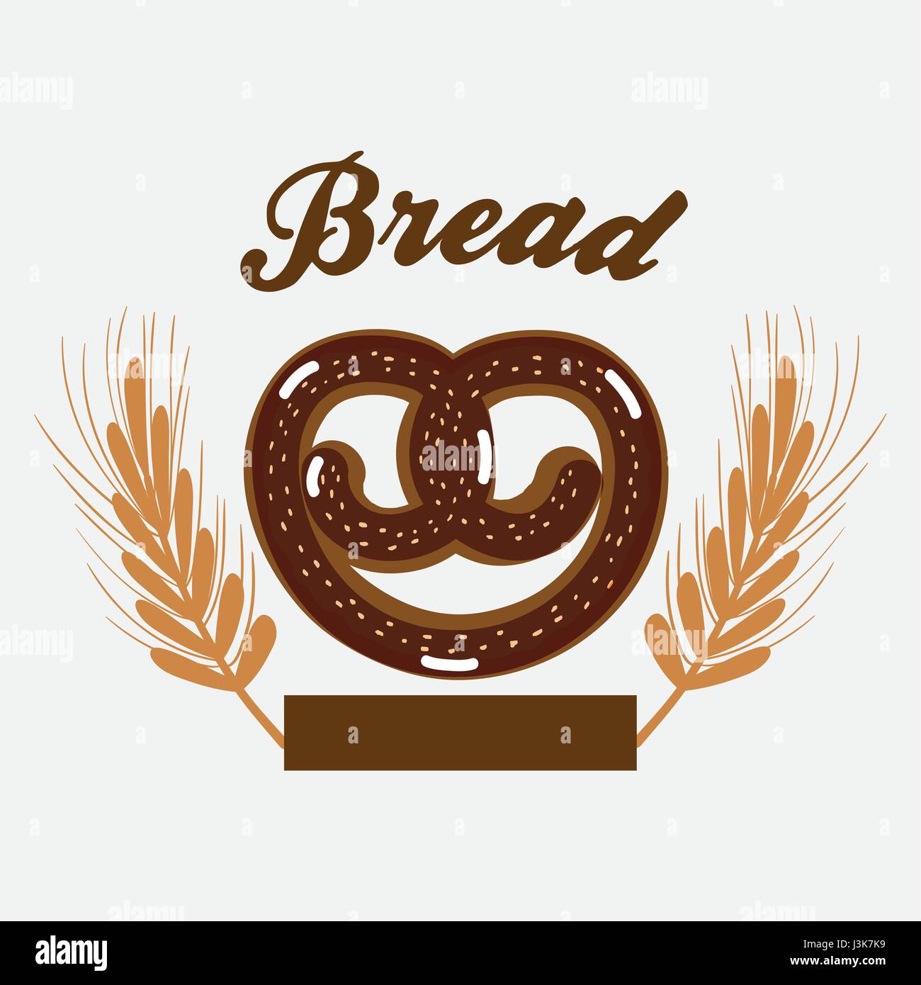 delicious pretzel bread of wheat Stock Vector Image & Art - Alamy