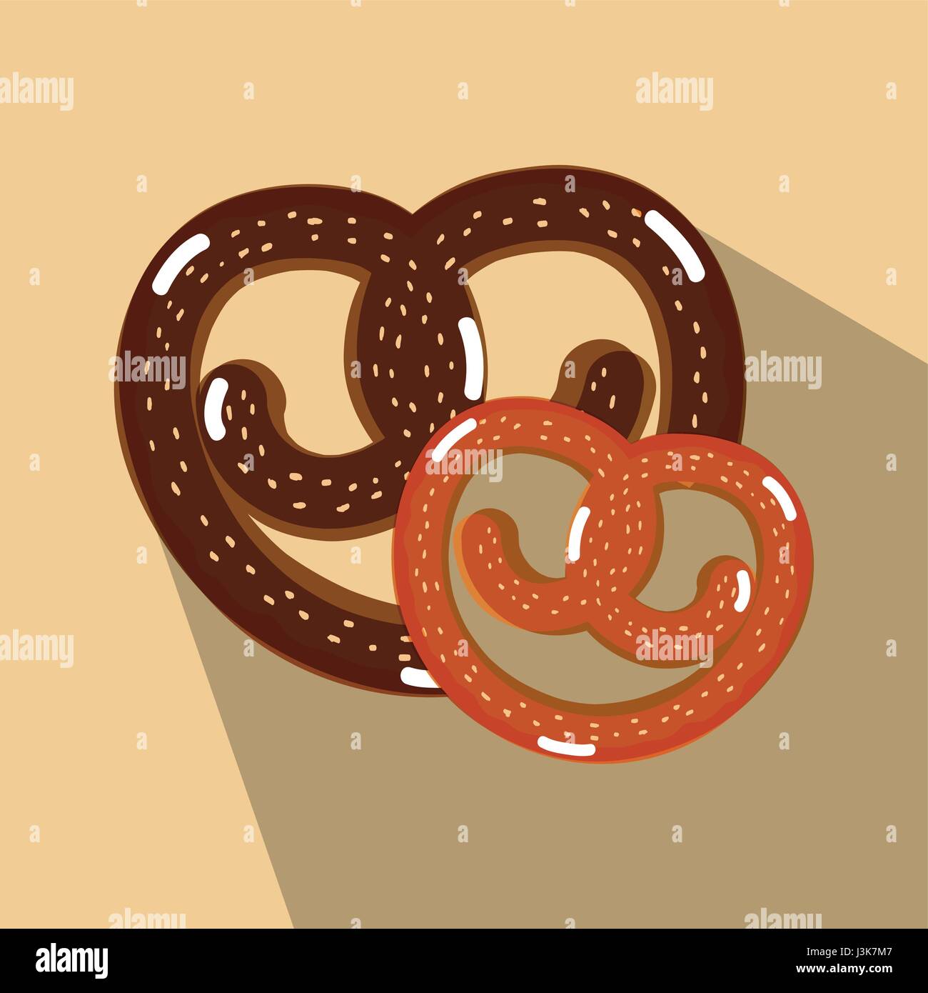 delicious bakery pretzel bread Stock Vector Image & Art - Alamy