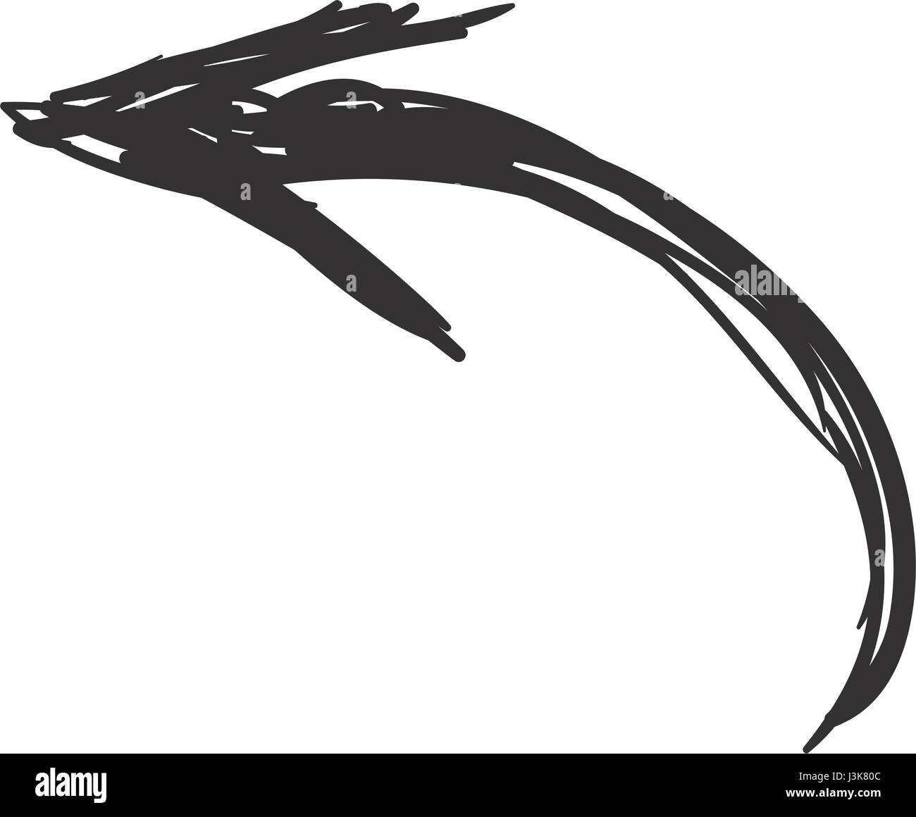 Arrow Scribble Isolated Stock Vector Image Art Alamy Arrow Scribble Isolated Stock Vector Image Art Alamy