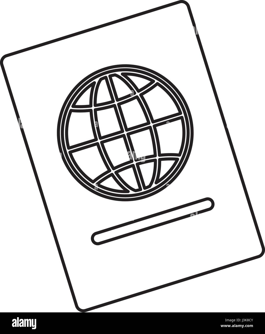 passport icon image Stock Vector