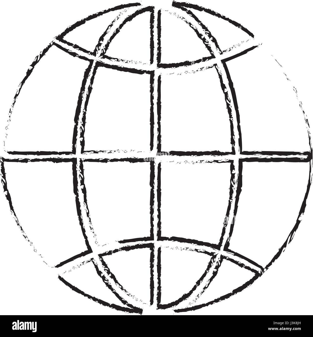 line global symbol to earth planet Stock Vector Image & Art - Alamy