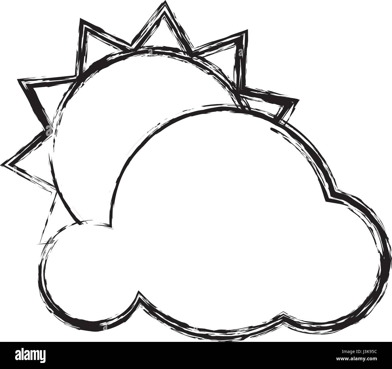sun and cloud icon Stock Vector Image & Art - Alamy