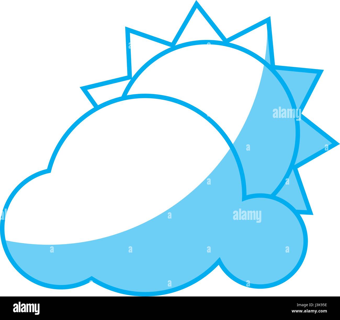 sun and cloud icon Stock Vector Image & Art - Alamy