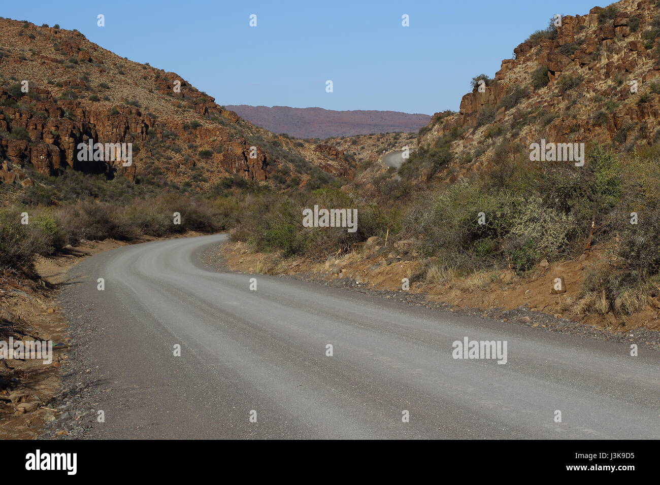 Molteno Pass between Loxton and Beaufort West in the Karoo natural region of South Africa Stock