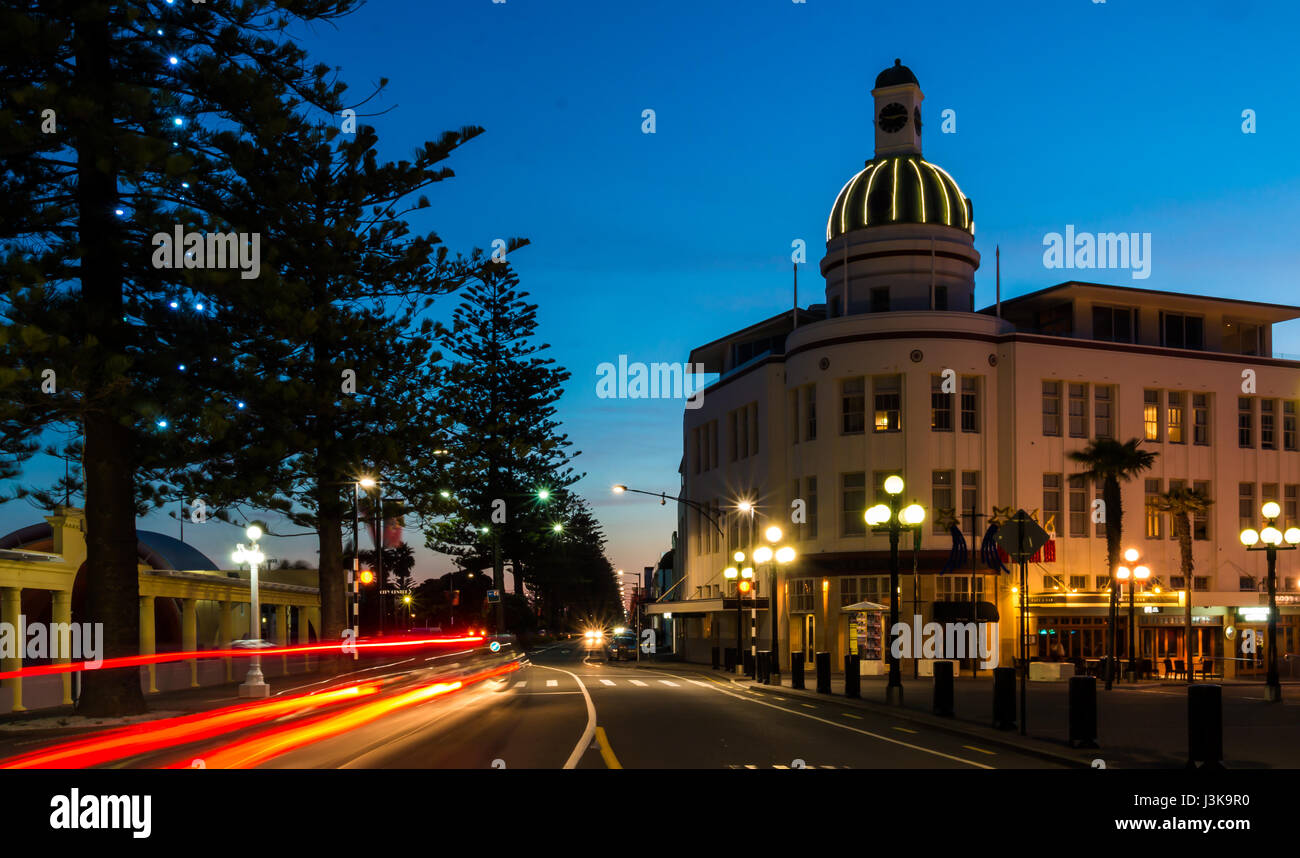 The Dome clock of Napier New Zealand in twilight sky Stock Photo Alamy The Dome clock of Napier New Zealand in twilight sky Stock Photo Alamy