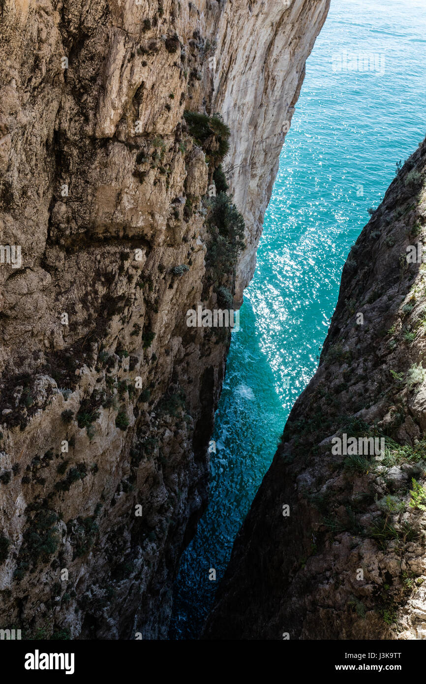 Grotta Del Turco Montagna Spaccata Gaeta Latina Italy Stock Photo 