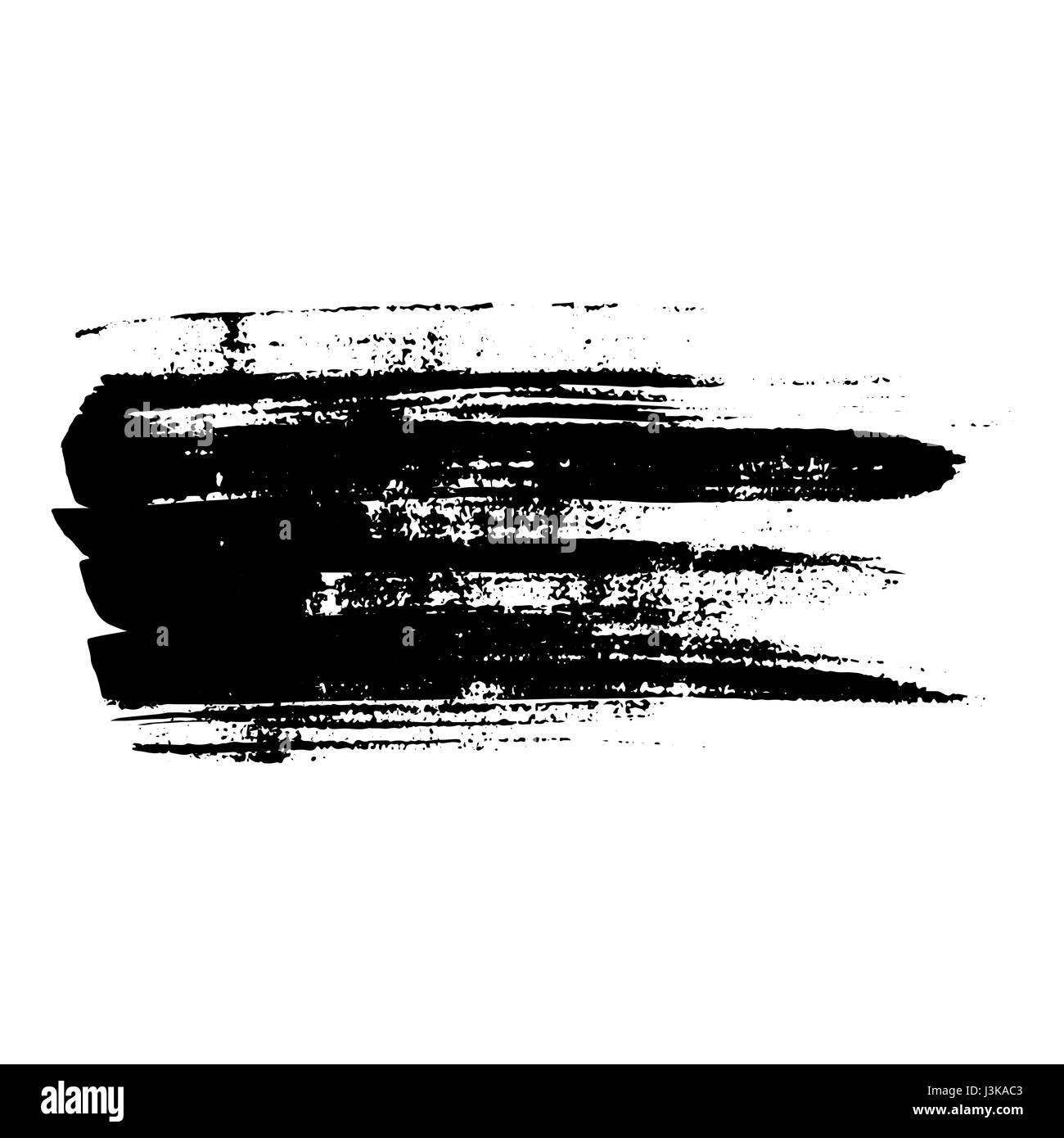 Ink vector dry brush texture. Vector illustration. Grunge hand drawn