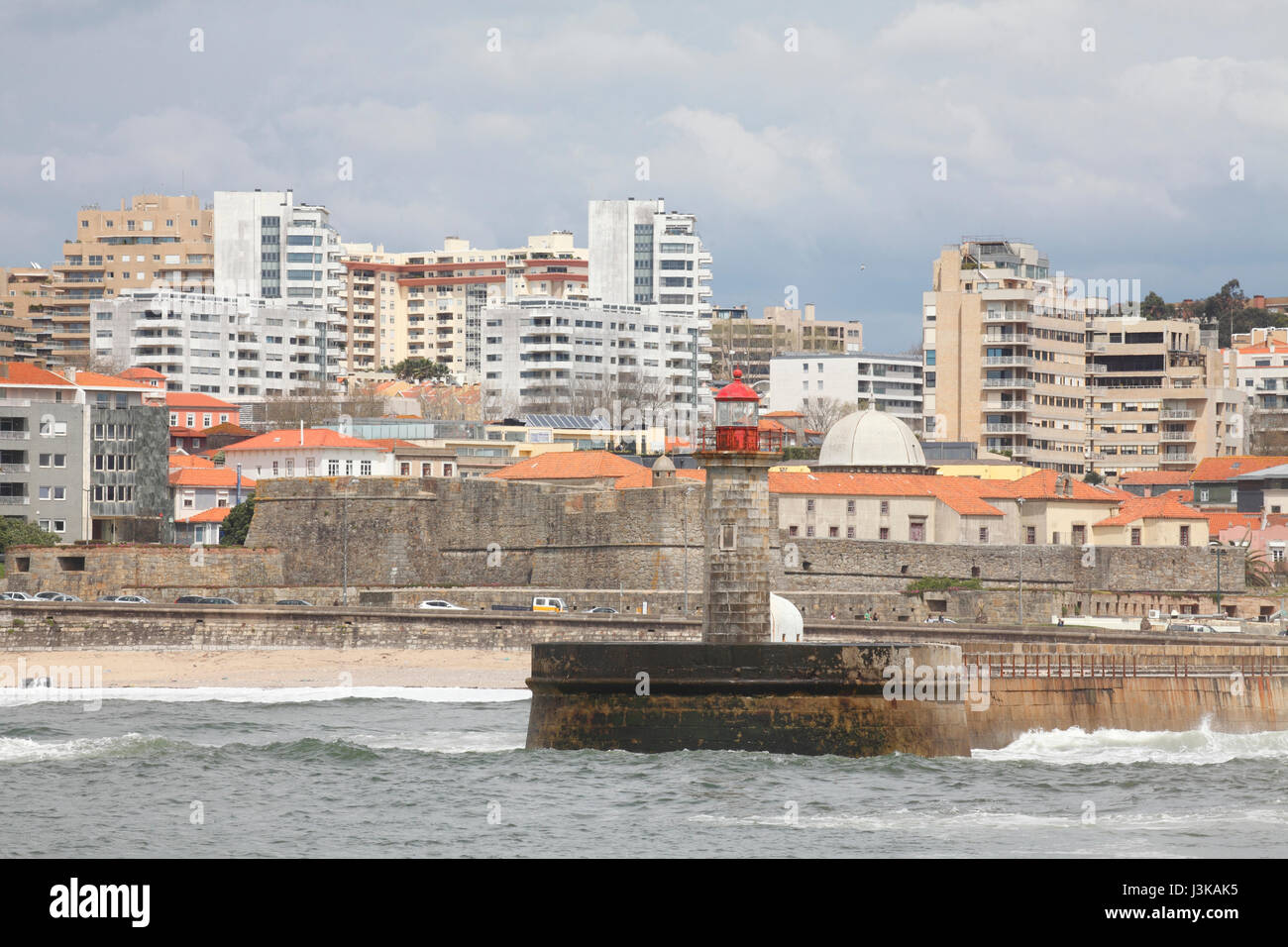 Lighthouse Felgueiras, Foz Do Douro, Porto, Distrikt Porto, Portugal